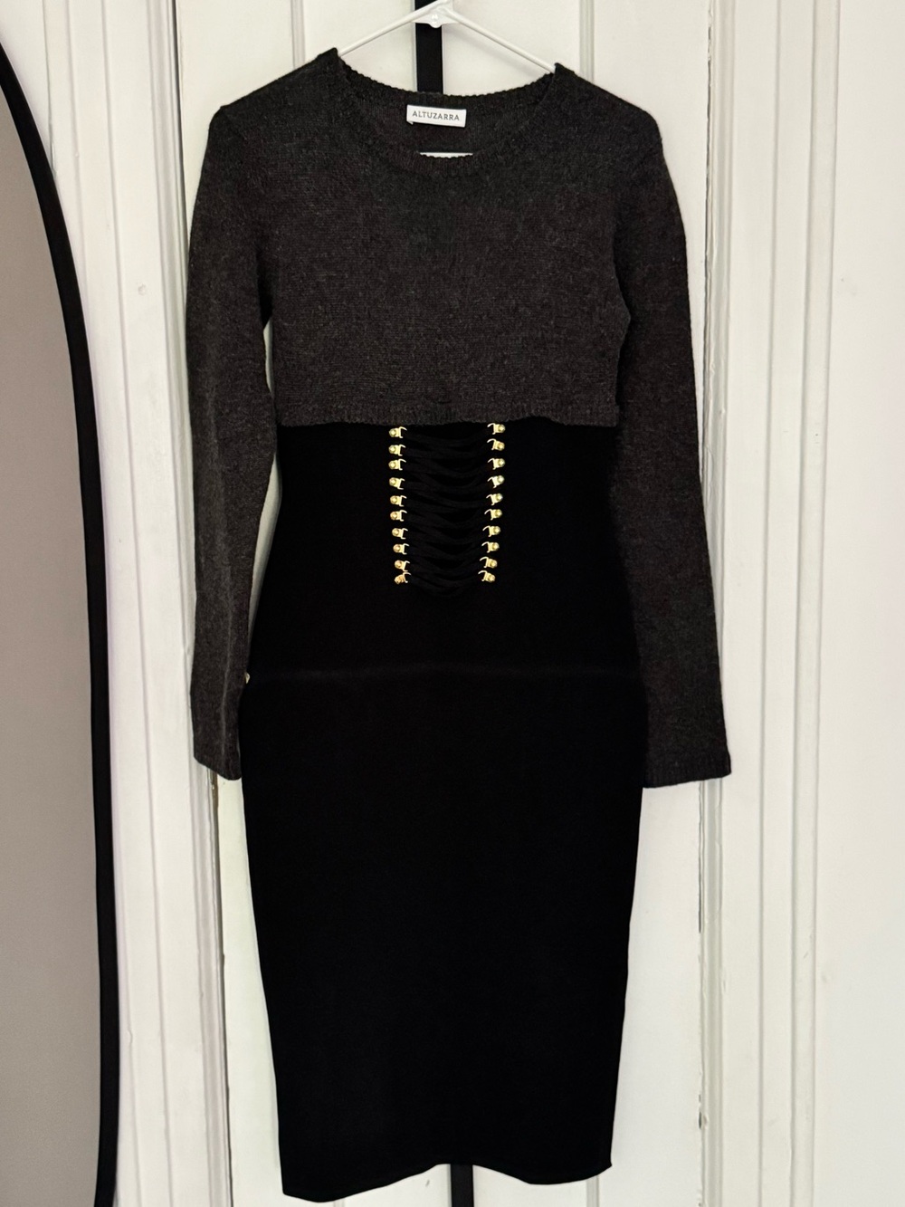 Altuzarra Corset Waist Sweater Dress